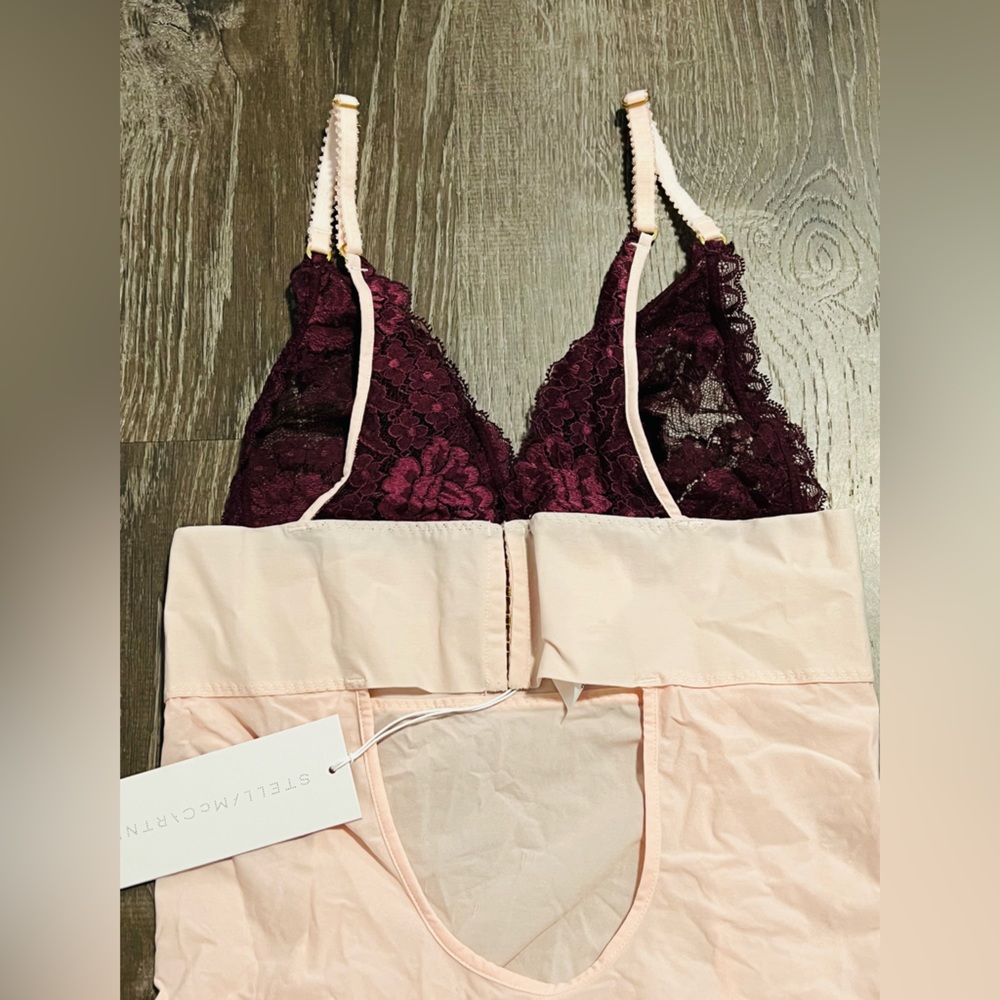 Stella McCartney**Pink/ Burgundy Lace Bodysuit**XS $229 - Picture 7 of 7